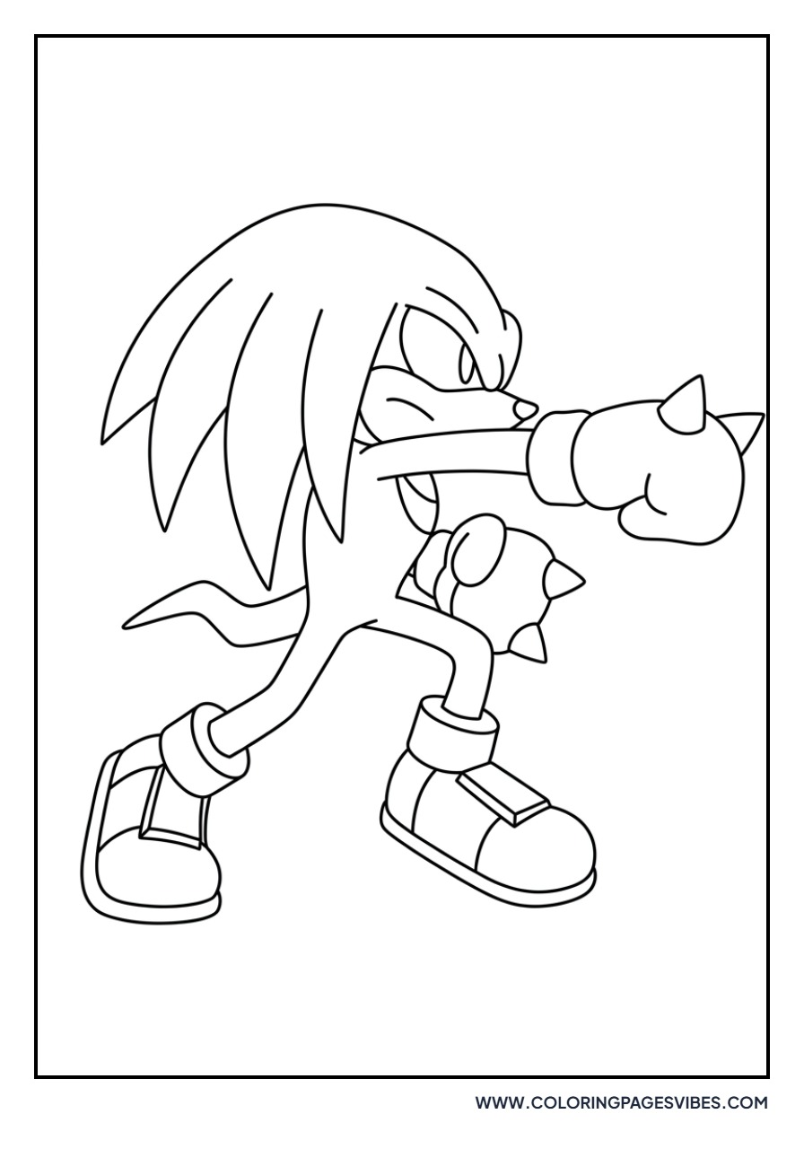 Knuckles the Echidna Punching