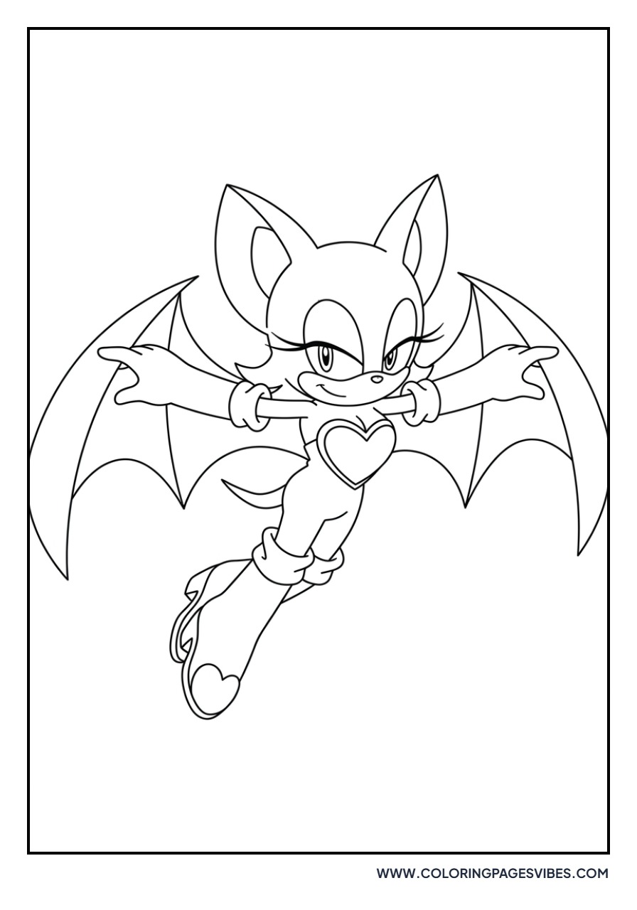 Rouge the Bat Gliding