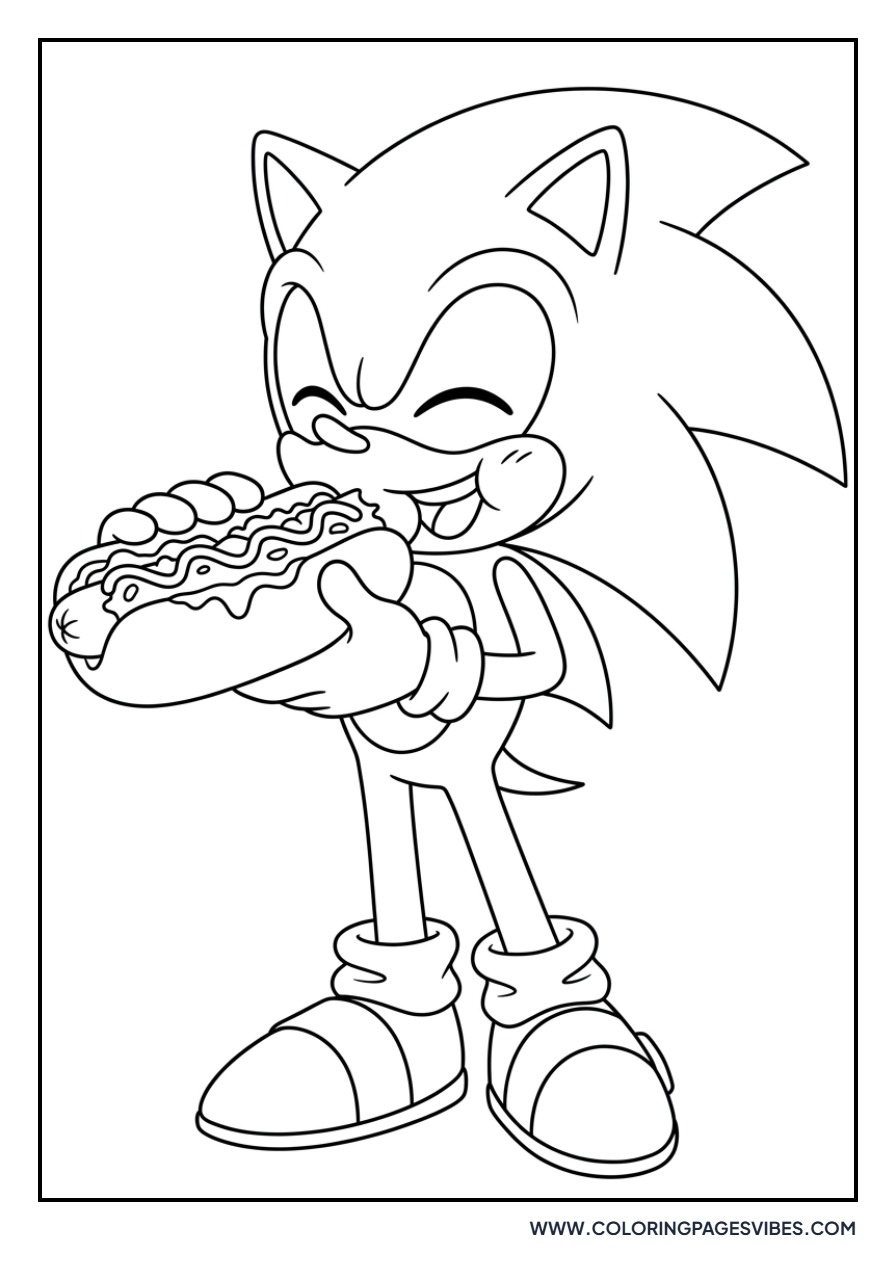Sonic Eating Chili Dog