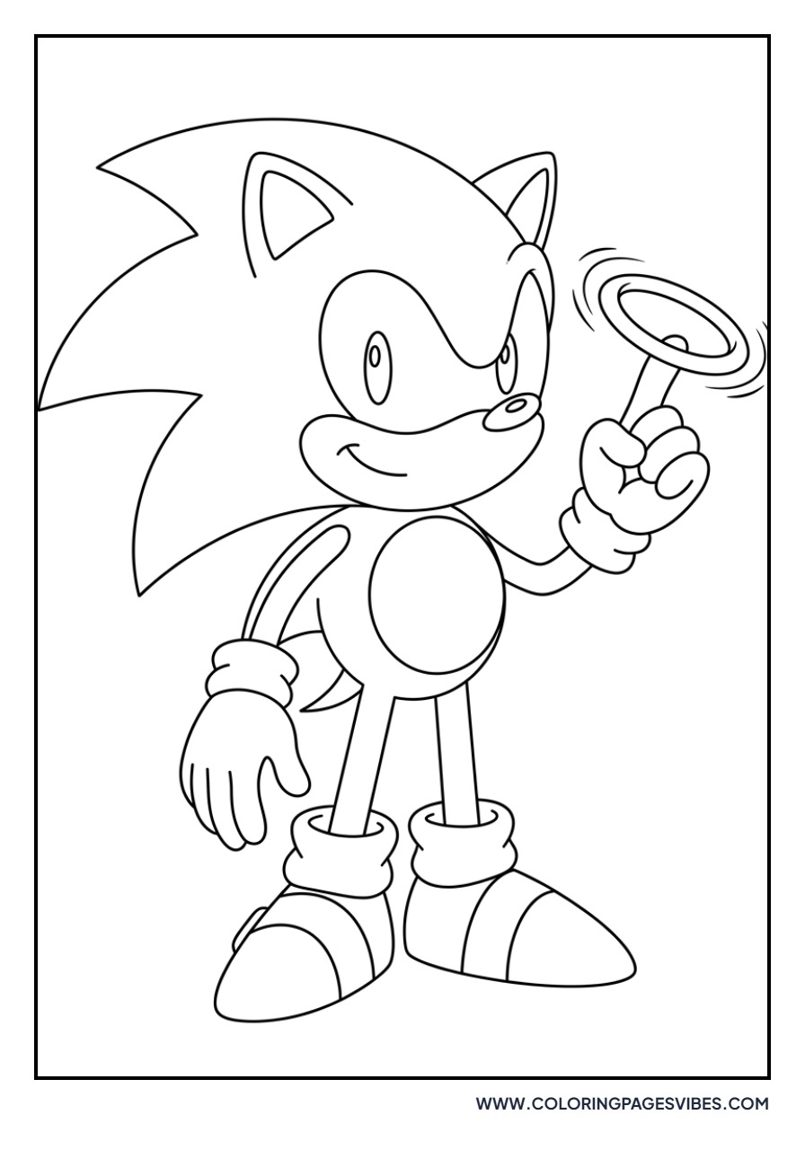 Sonic with Gold Ring