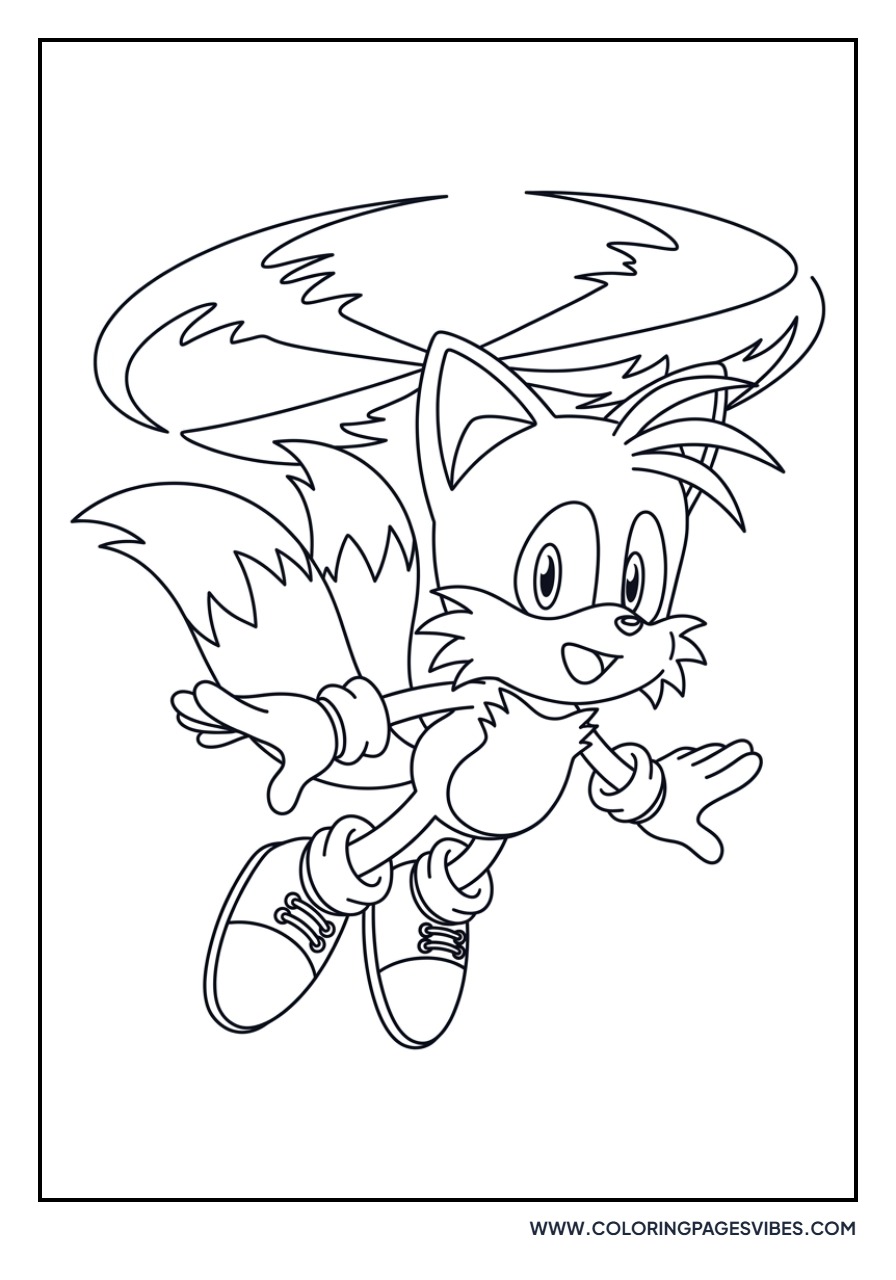 Tails the Fox Flying
