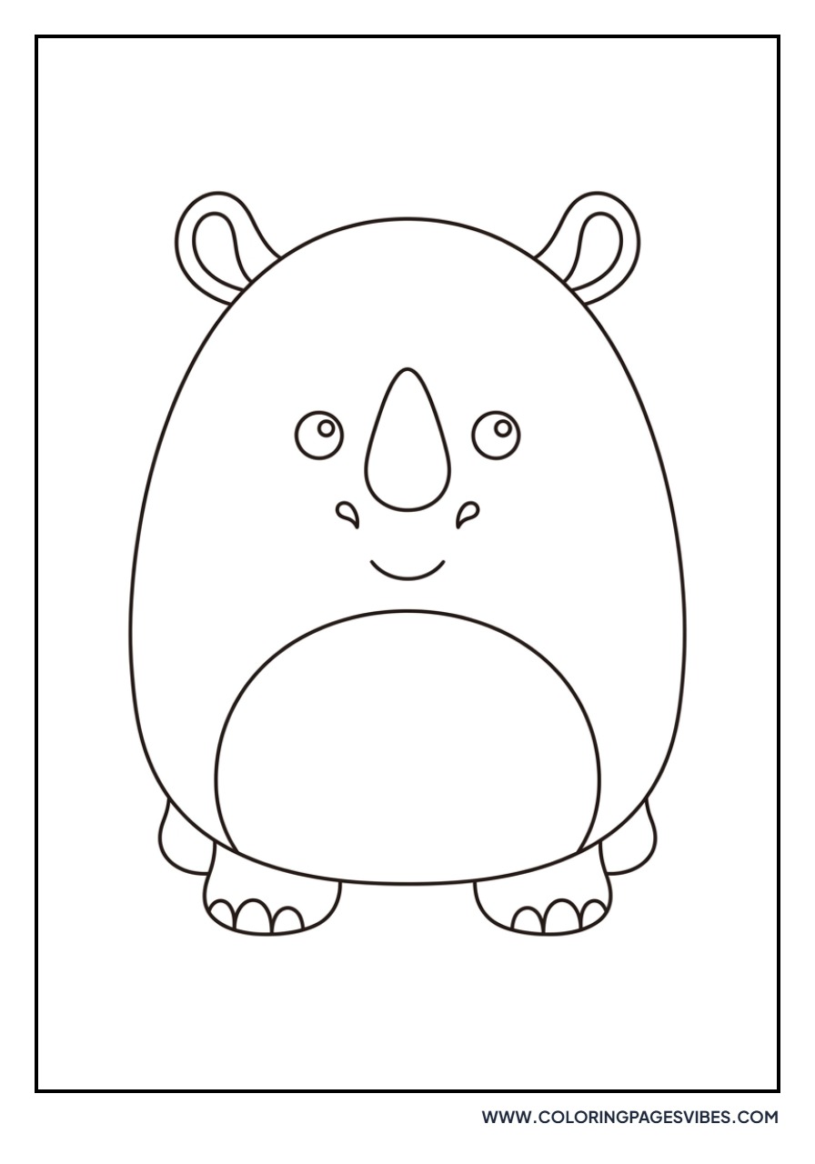 Irving the Rhino Squishmallow