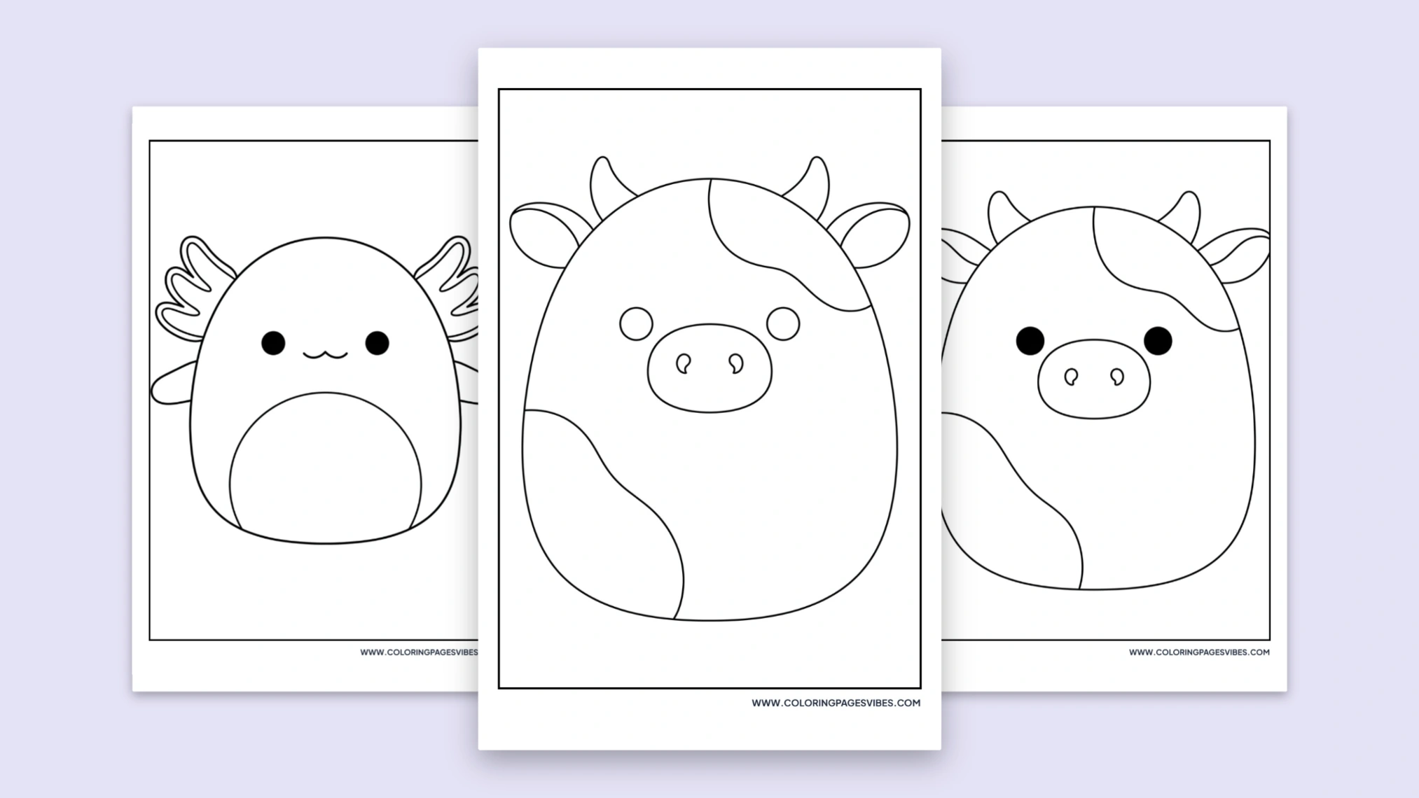 50+ Squishmallow Coloring Pages (Free Printable PDF)
