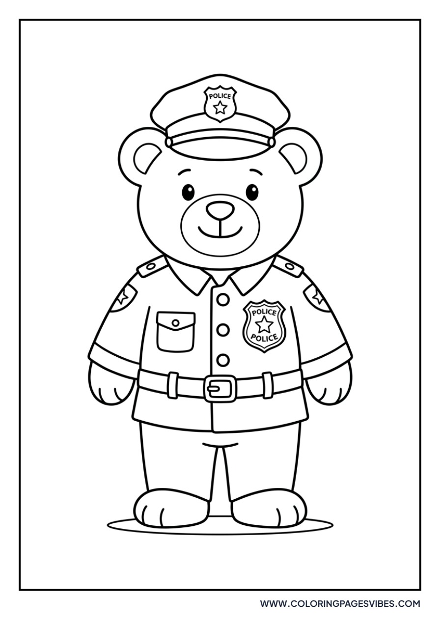 Police Officer Teddy Bear