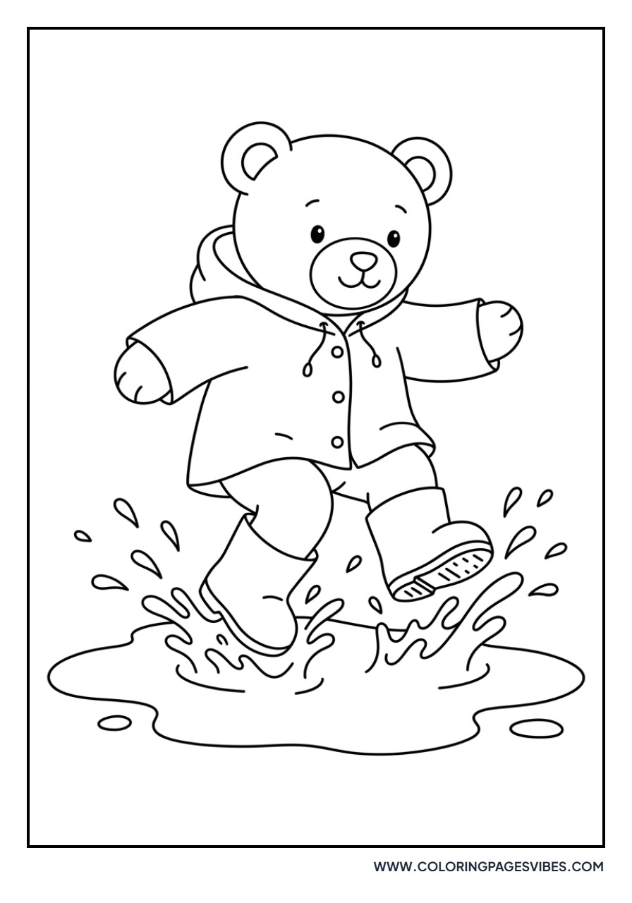 Teddy Bear in Raincoat