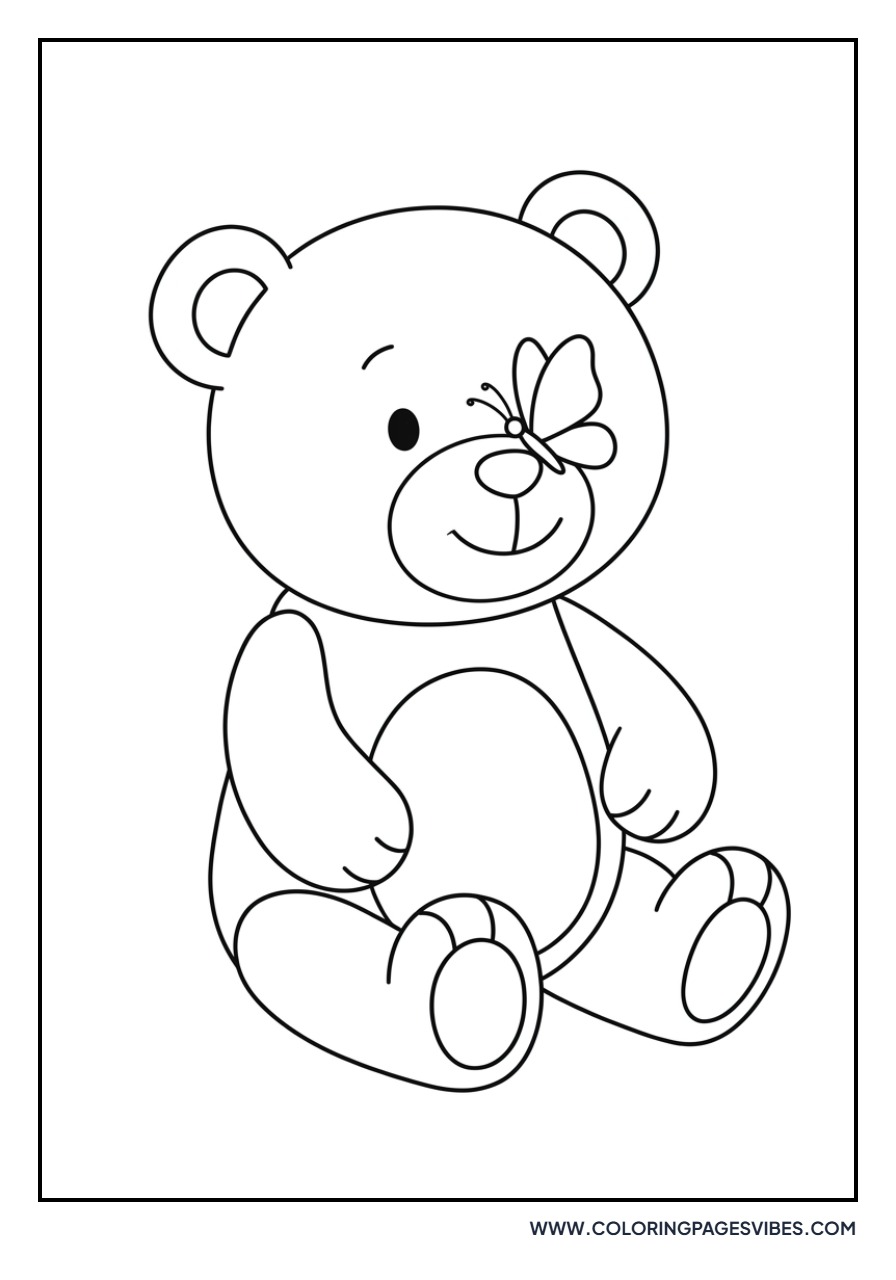 Teddy Bear with Butterfly