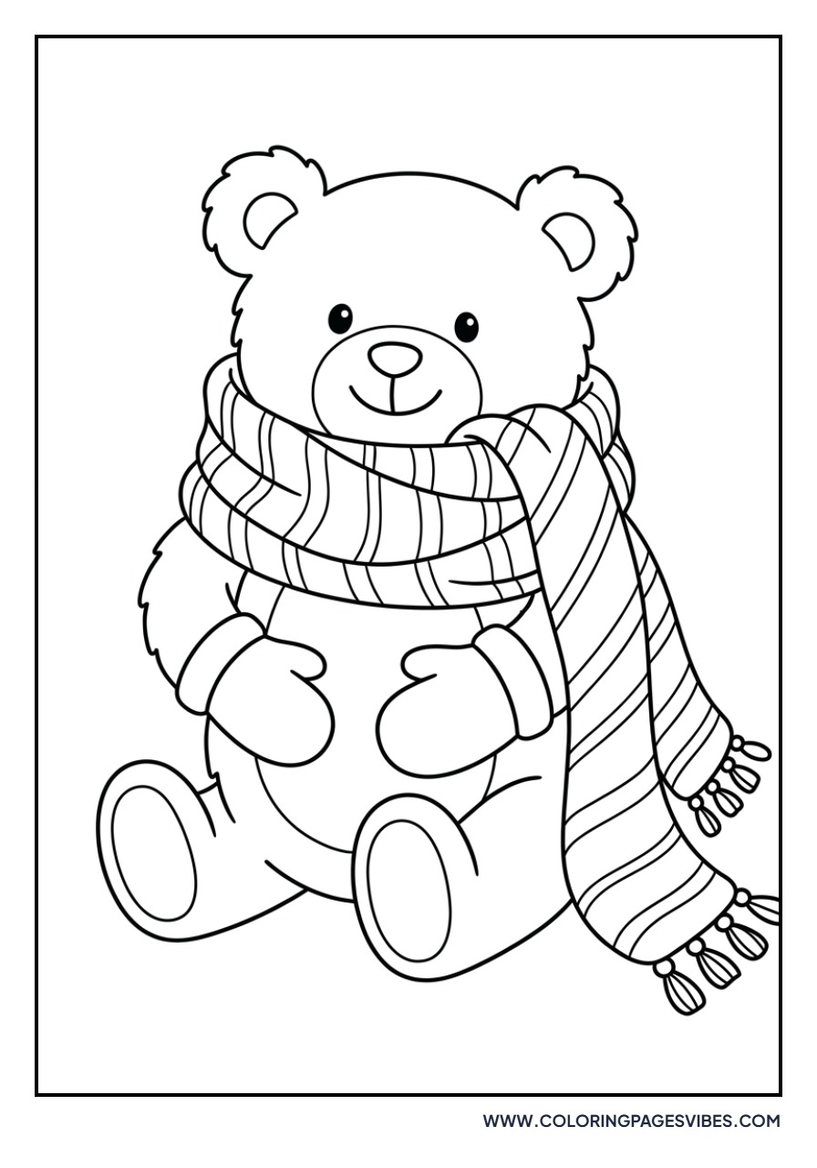 Winter Scarf Bear
