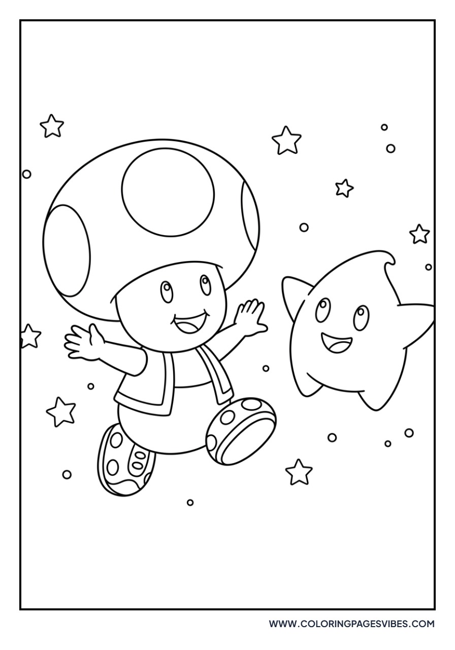 Toad and a Luma