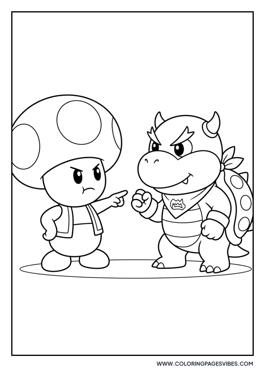 Toad and Bowser Jr