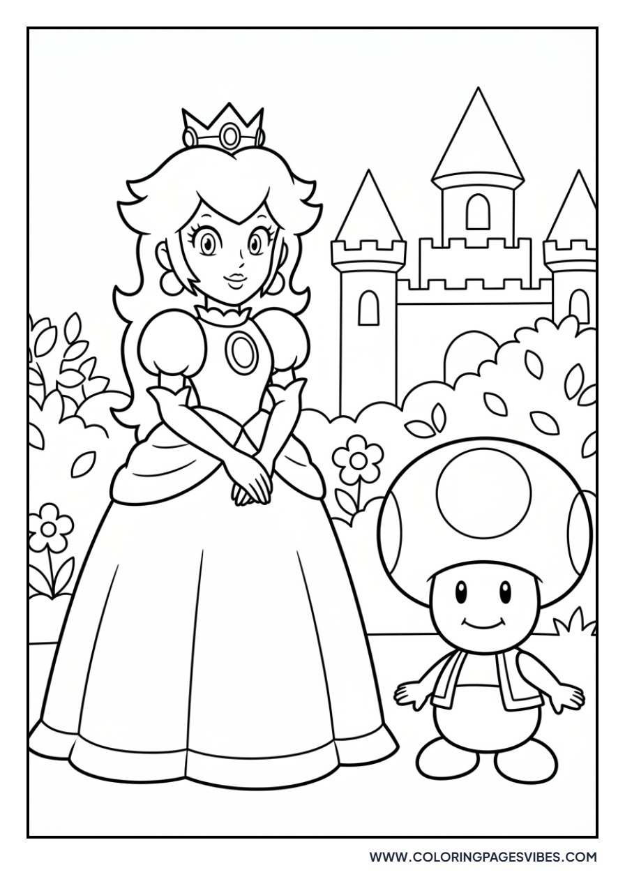 Toad and Princess Peach