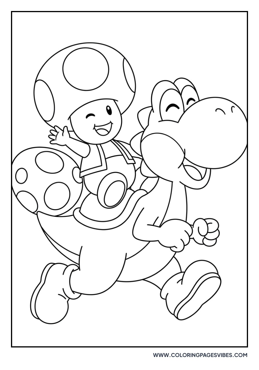 Toad and Yoshi