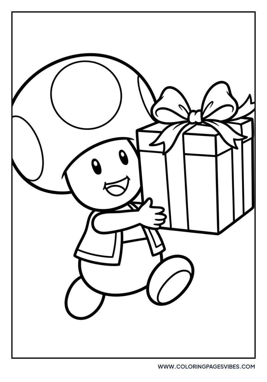 Toad Carrying a Gift