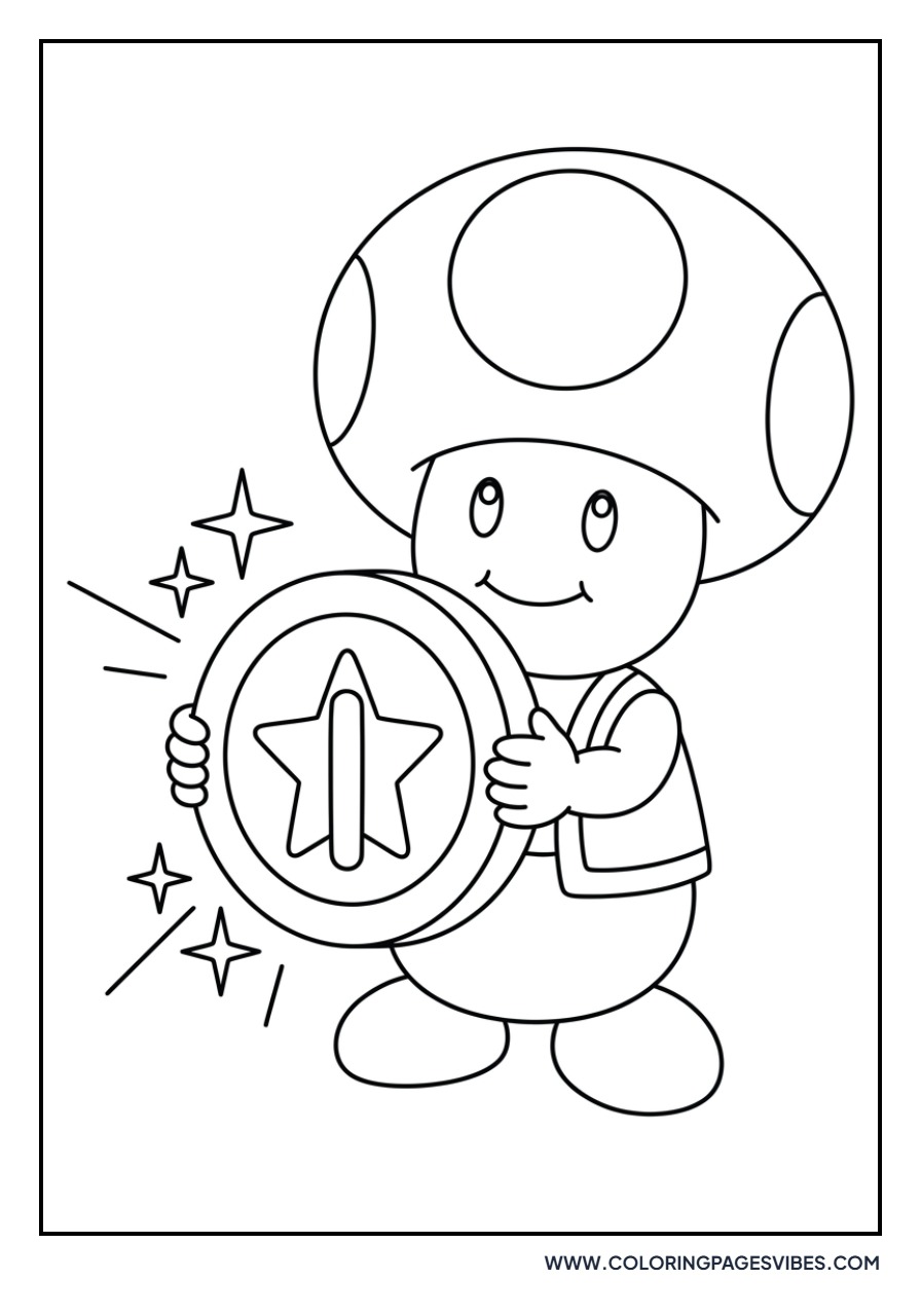 Toad Holding a Coin