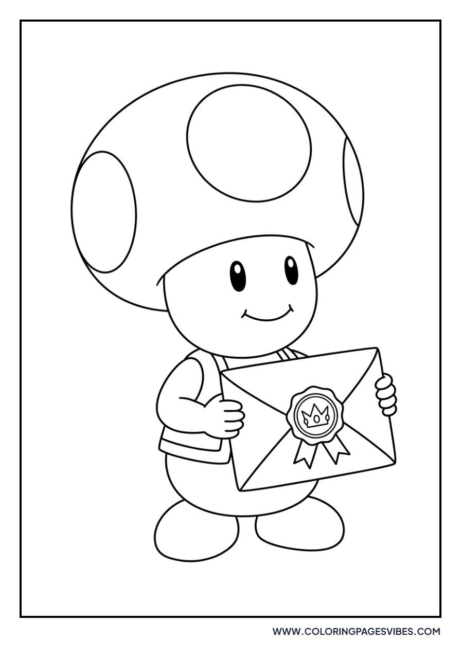 Toad Holding a Letter