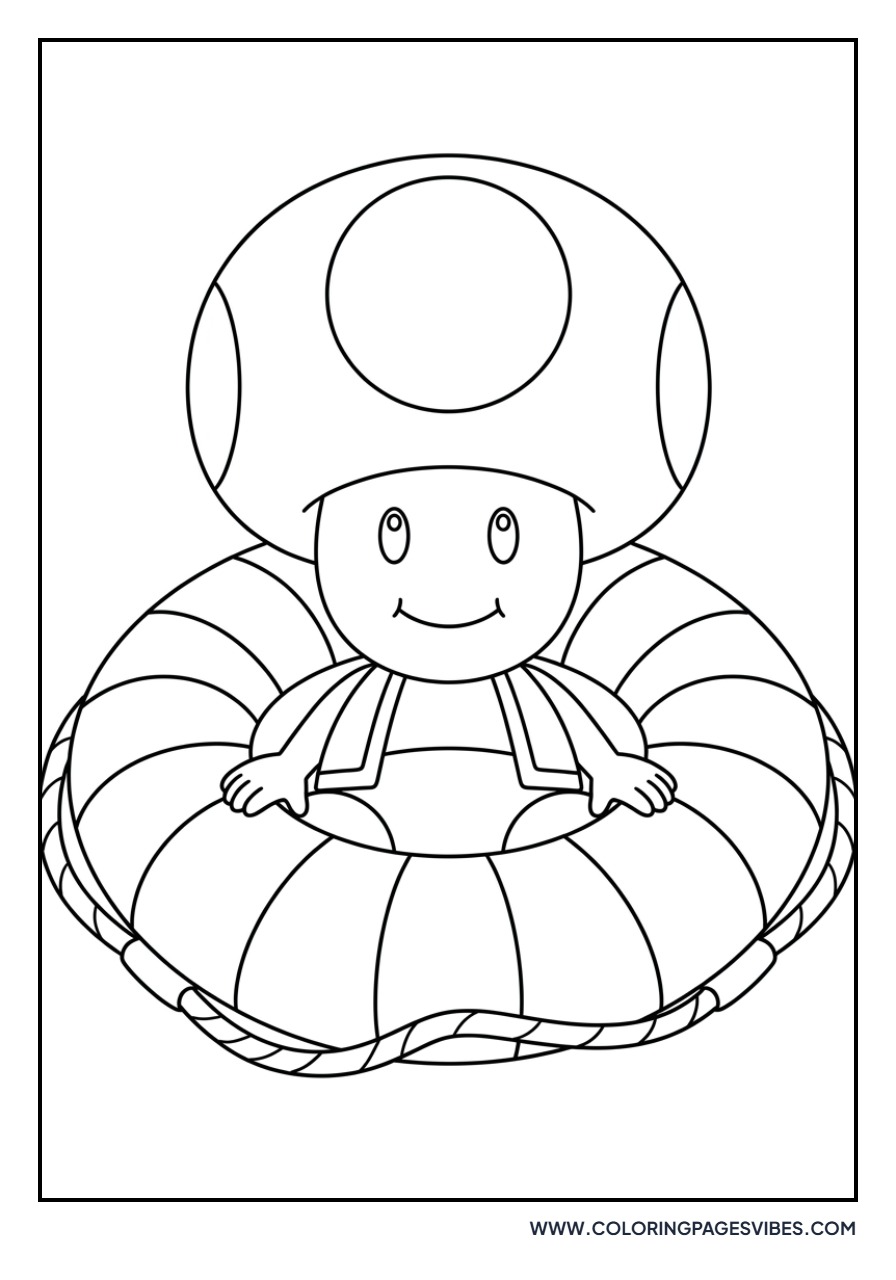 Toad Holding a Life Ring