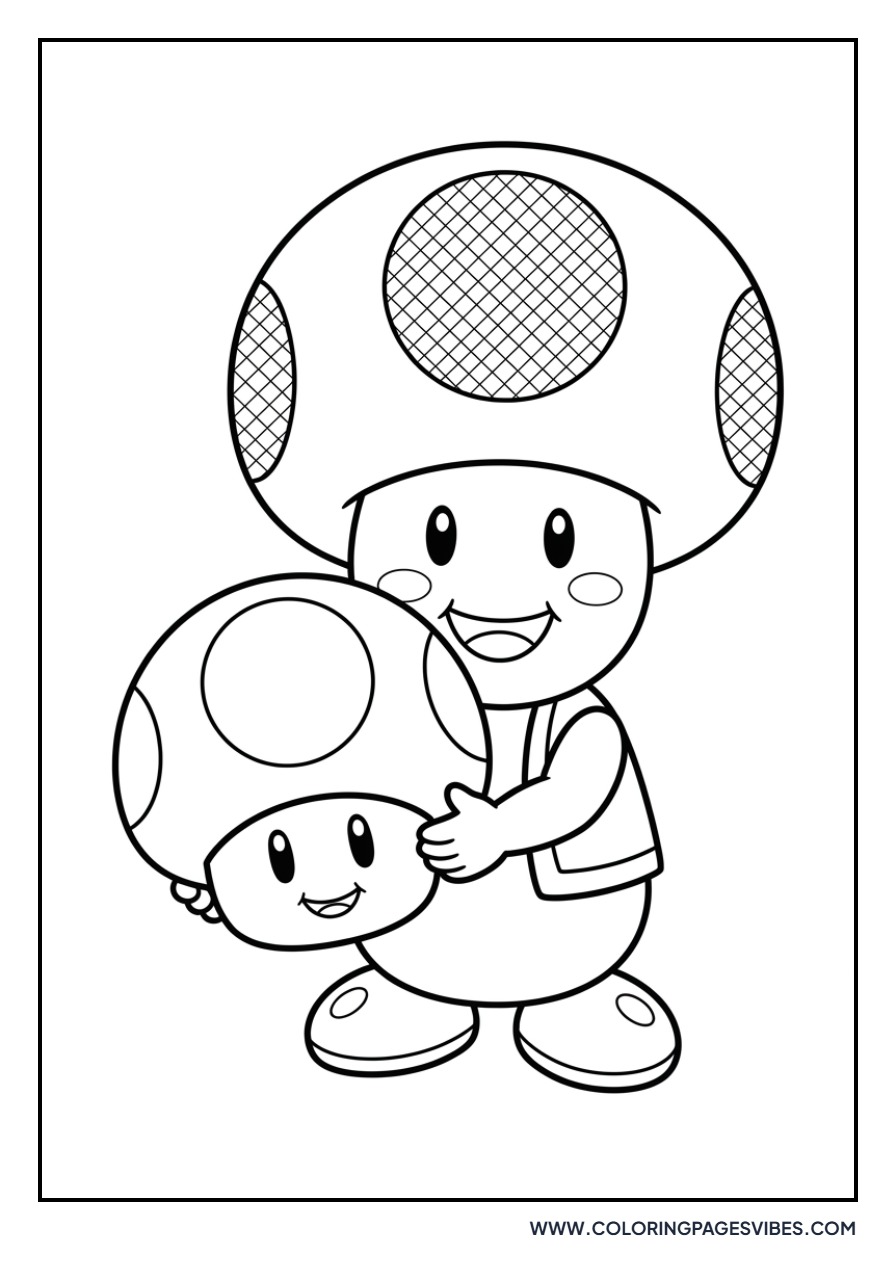 Toad Holding a Super Mushroom
