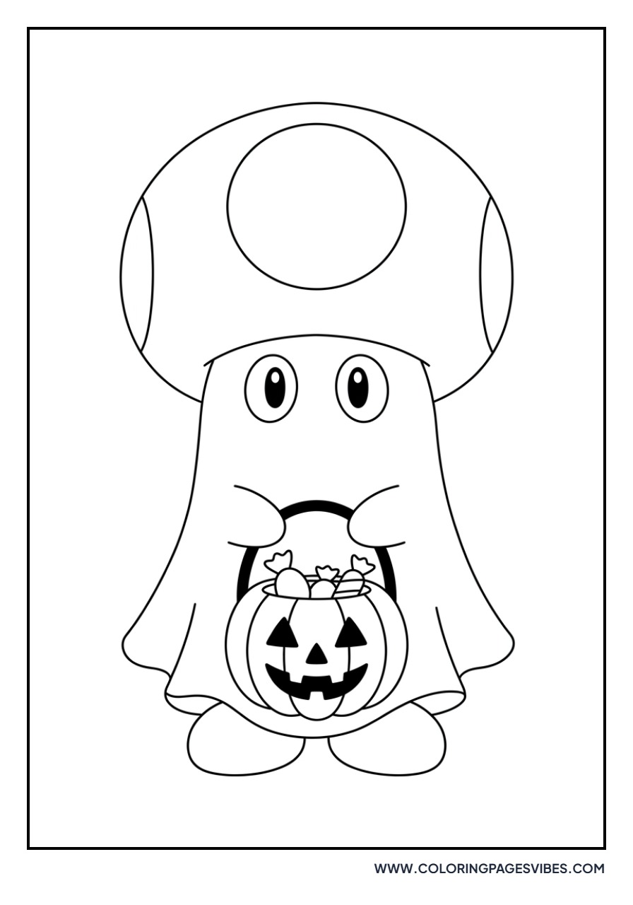 Toad in a Halloween Costume