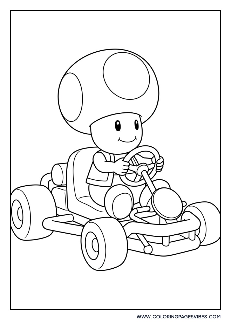 Toad in a Kart