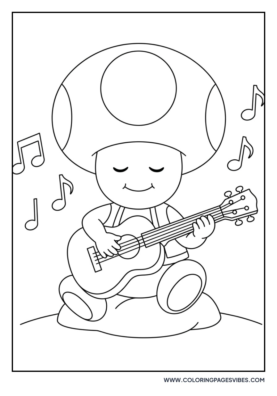 Toad Playing Guitar