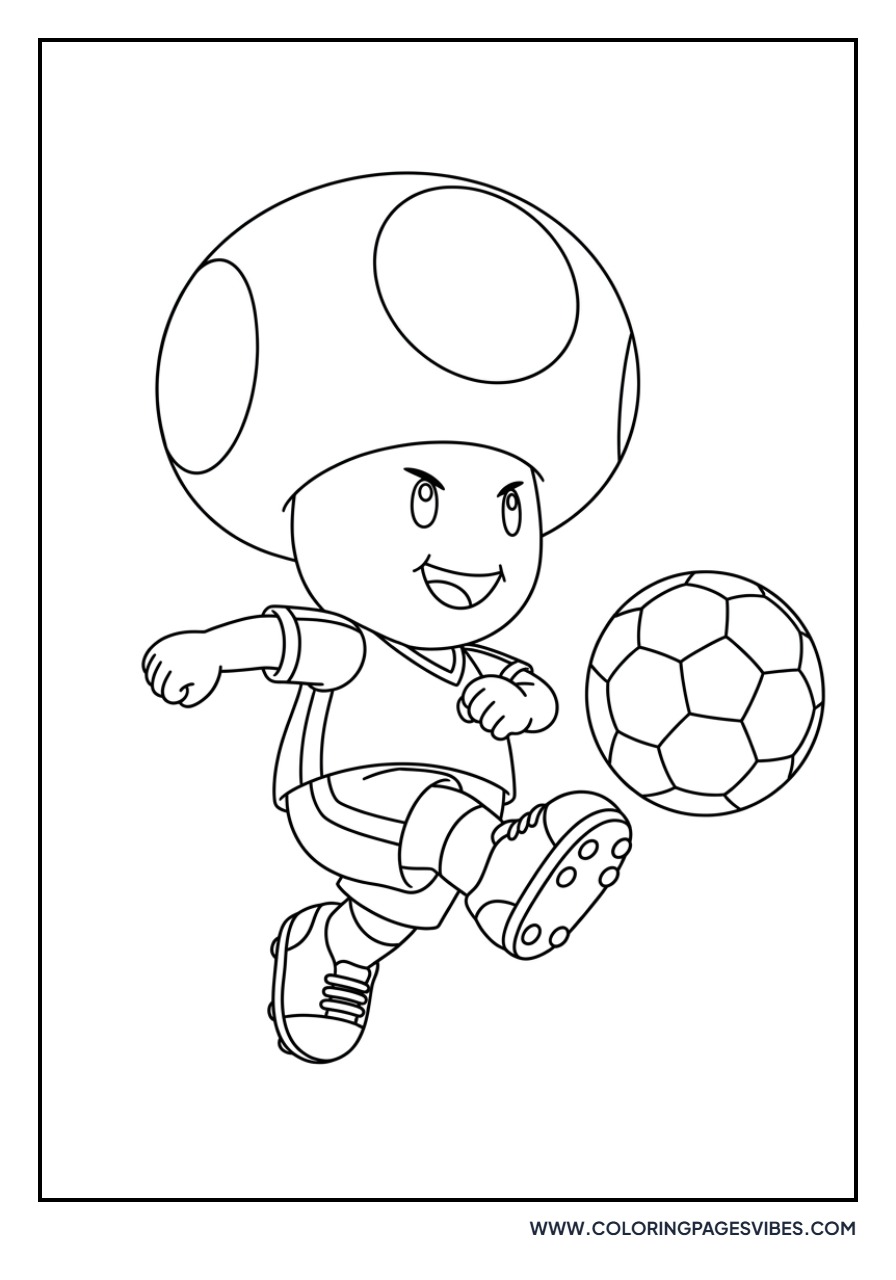 Toad Playing Soccer