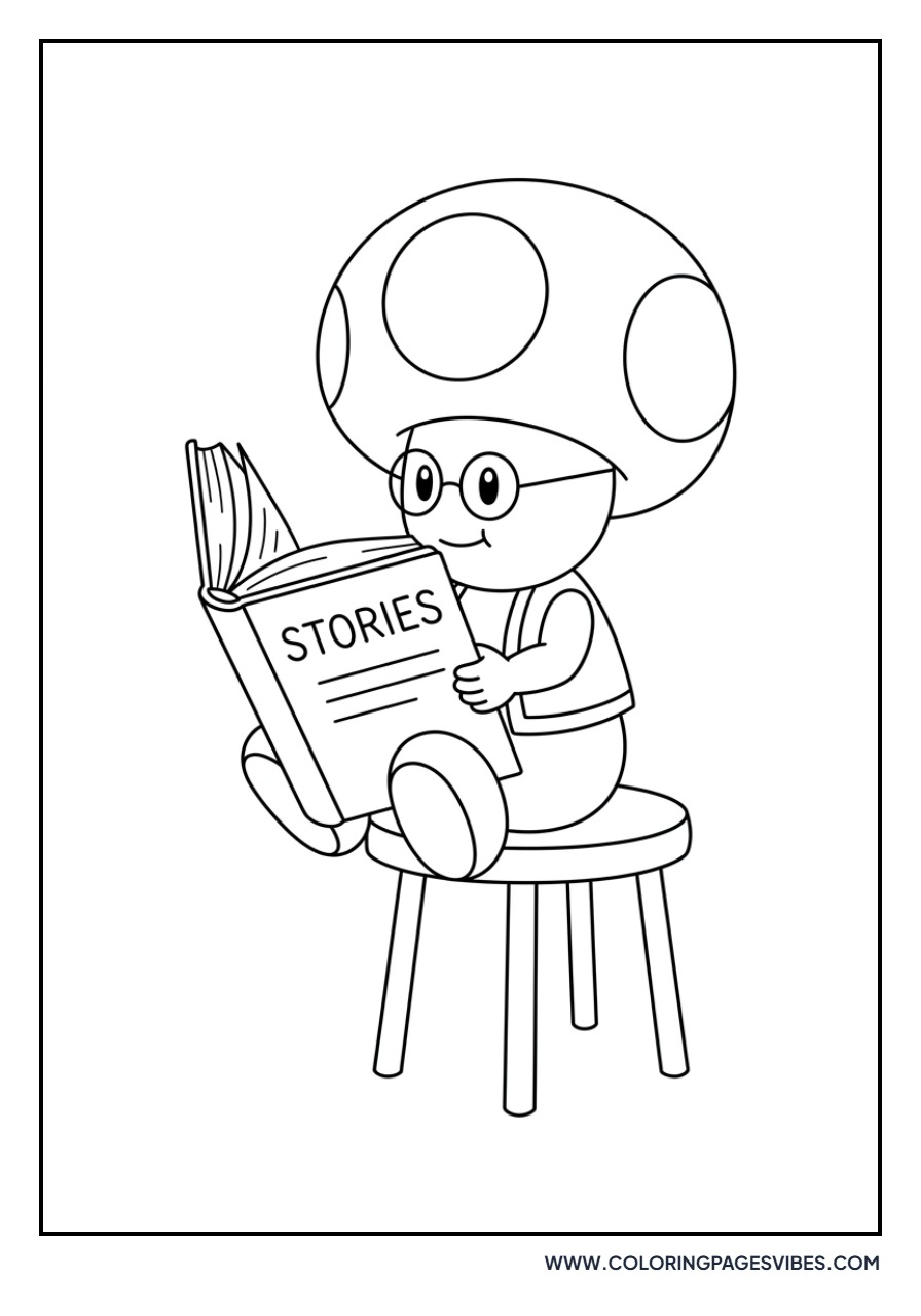 Toad Reading a Book