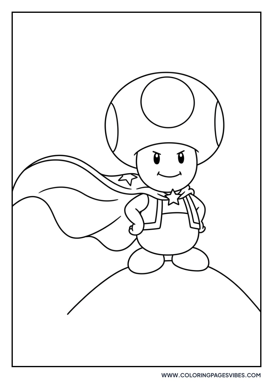 Toad Wearing a Cape