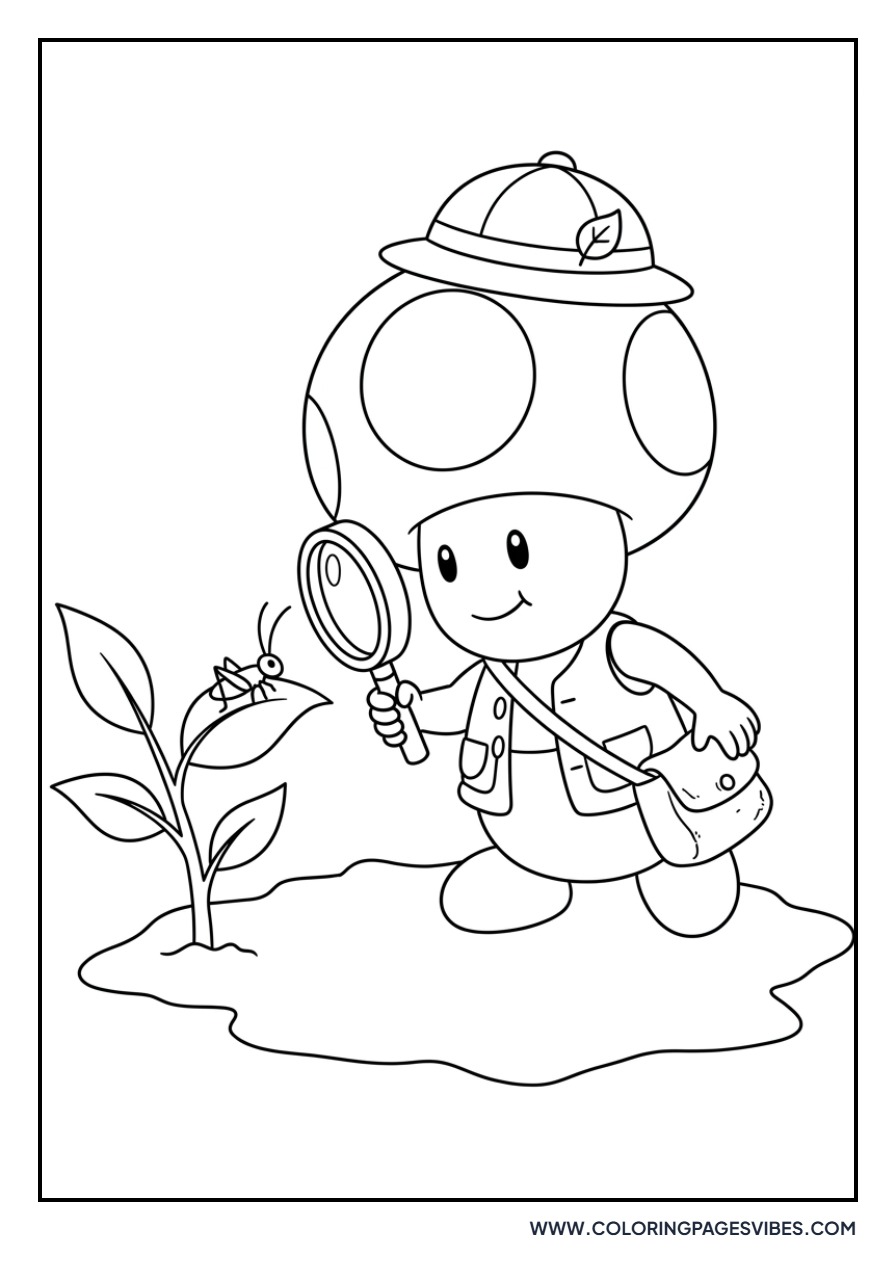 Toad with a Magnifying Glass