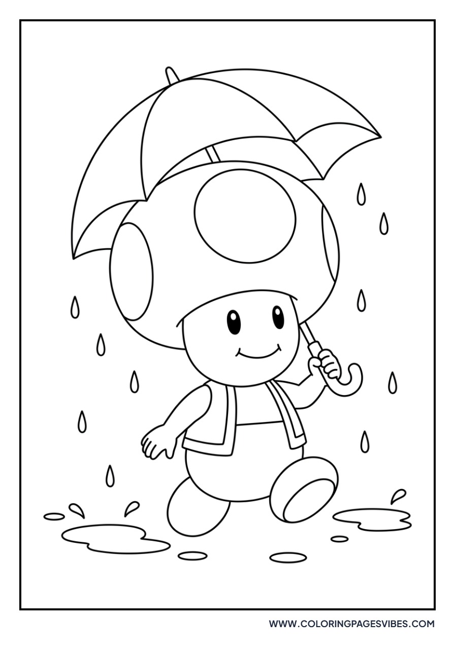 Toad with an Umbrella