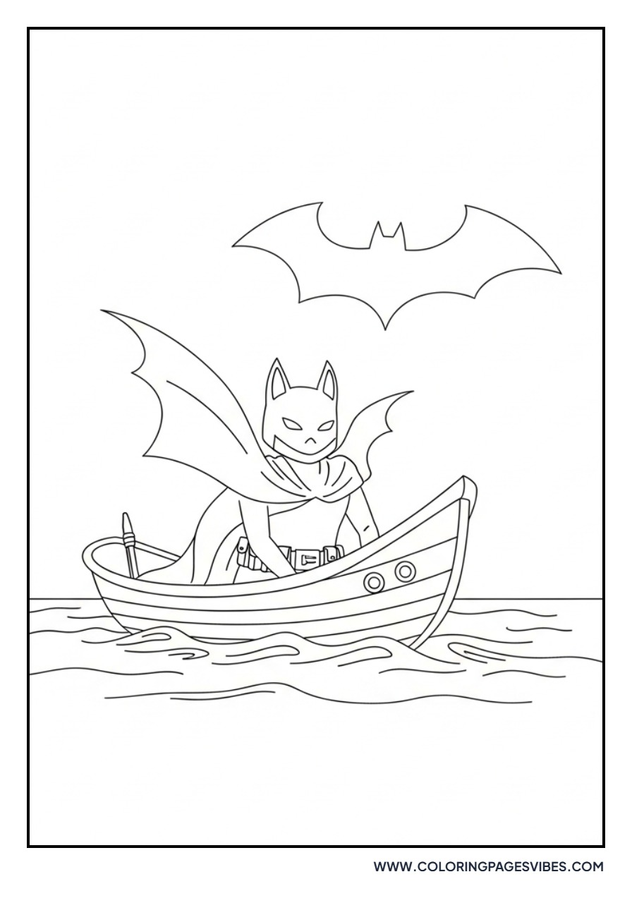 Bat-Boat on Water