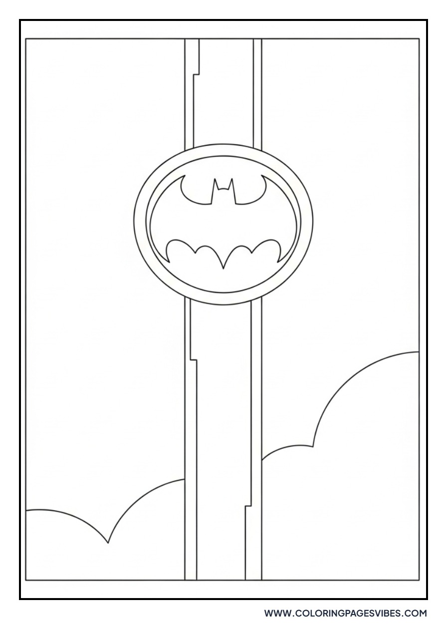 Bat Signal in Sky