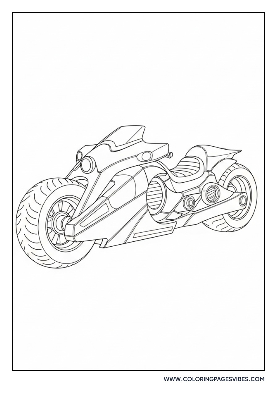 Batcycle Parking Scene