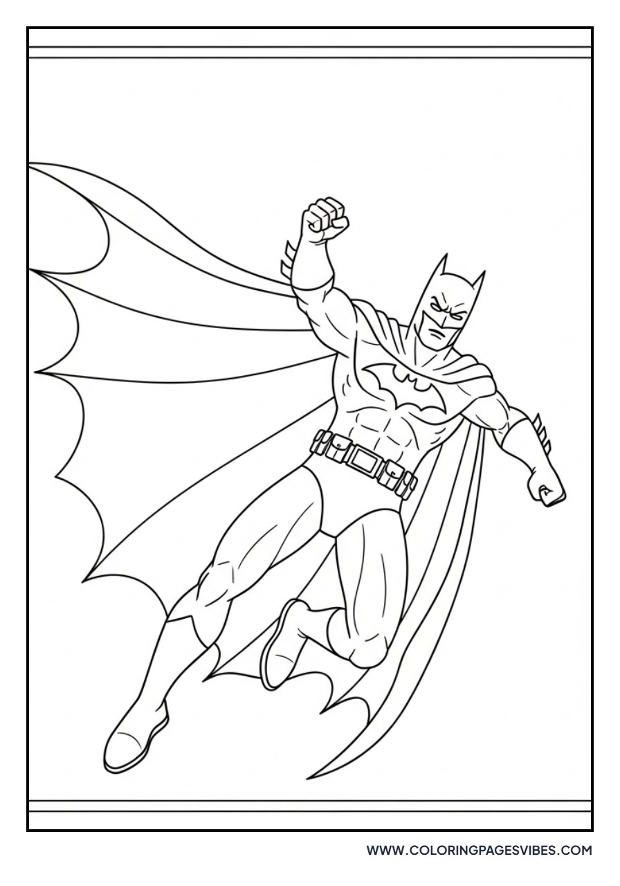 Batman Landing Heroically
