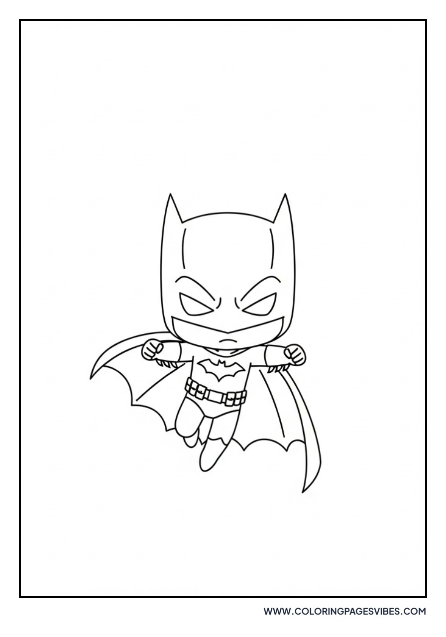 Chibi Batgirl Flying High