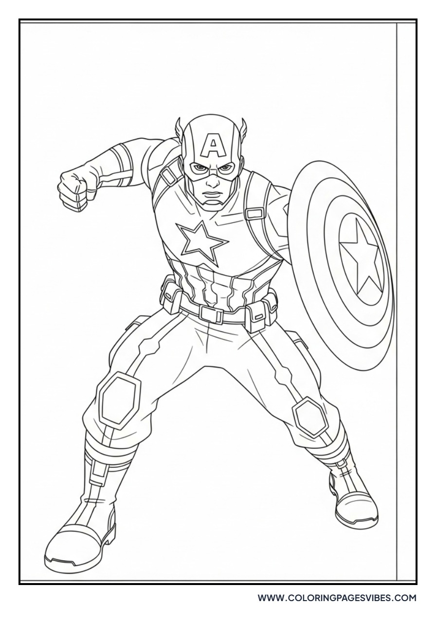 Captain America Action Punch