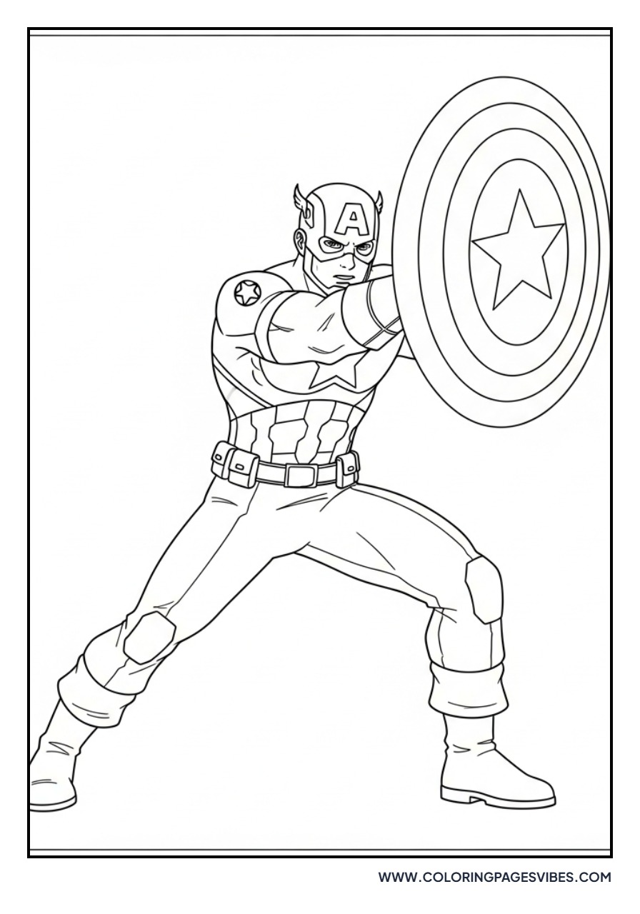 Captain America Defending