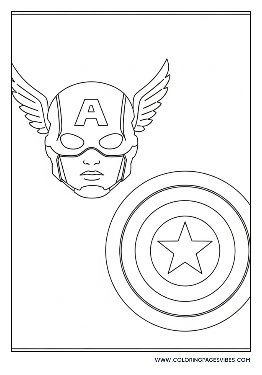 Captain America Face Shield