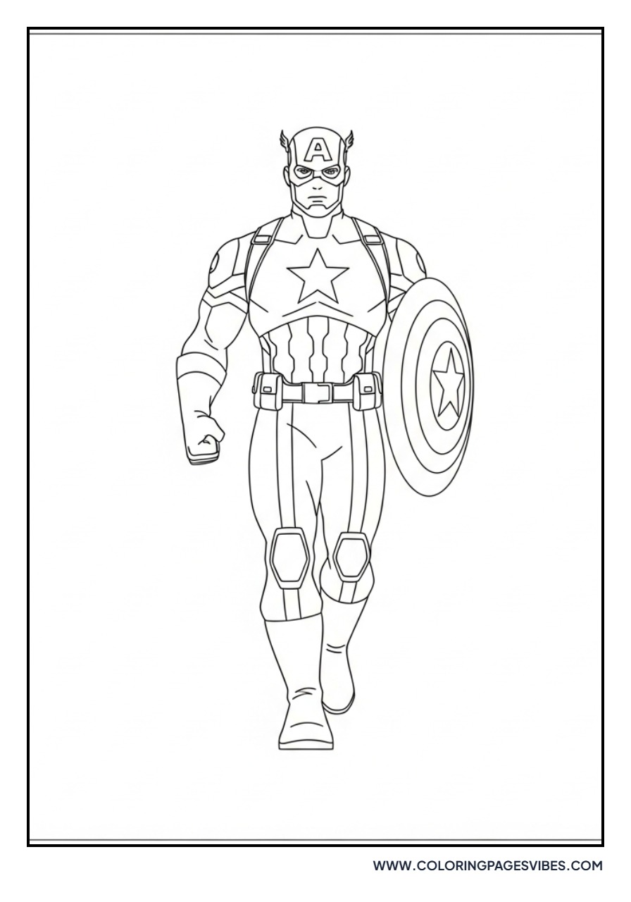 Captain America Heroic Walk