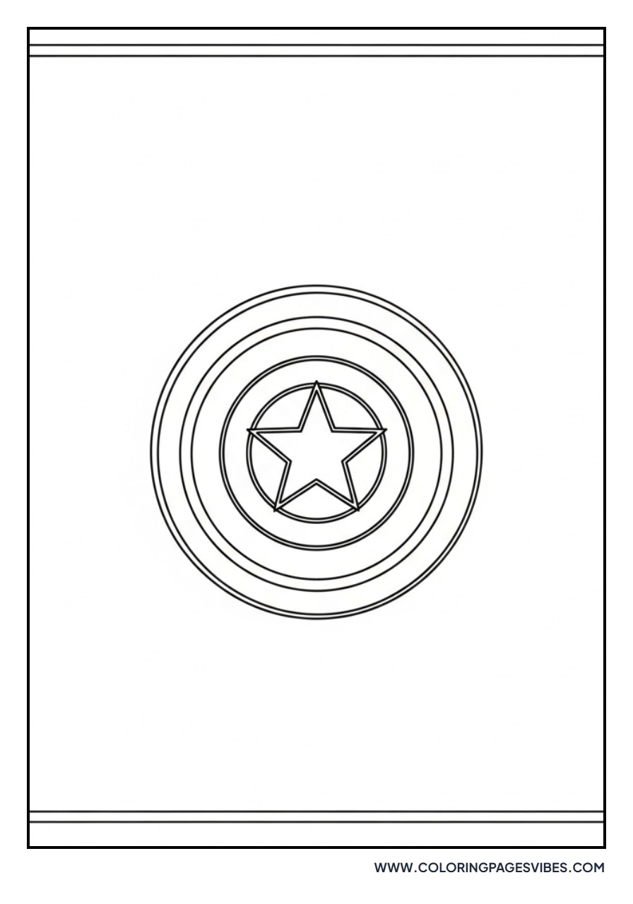 Captain America Shield Badge
