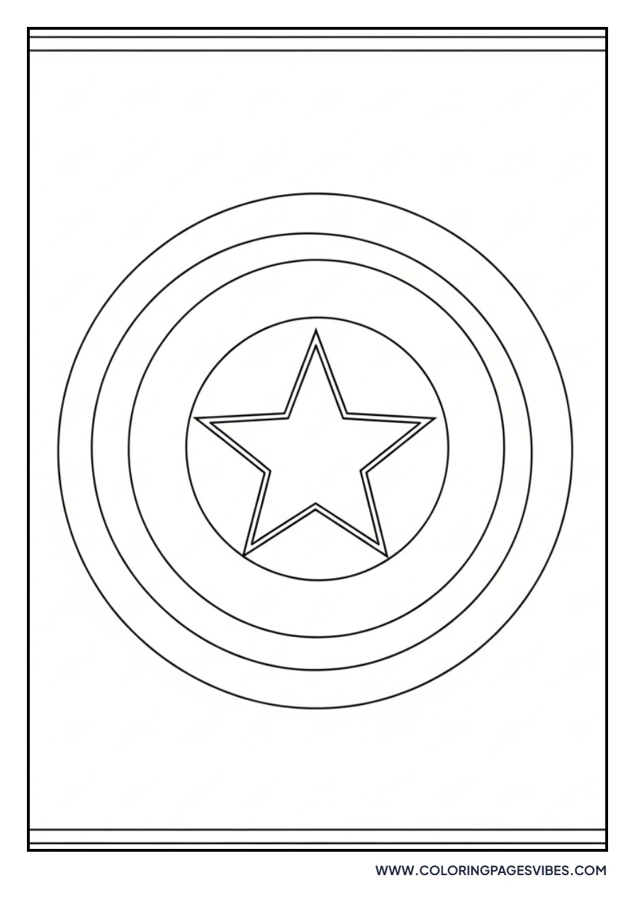 Captain America Shield Big Star