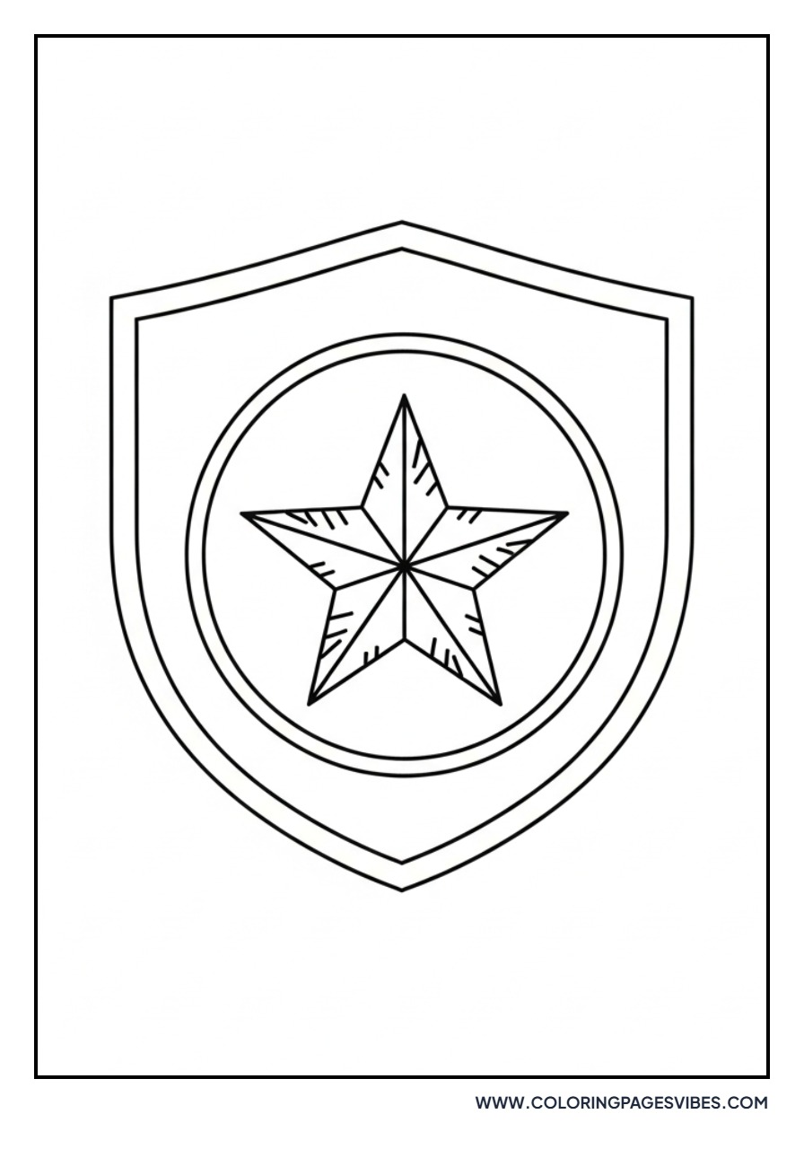 Captain America Shield Star