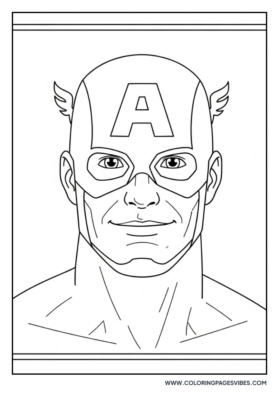 Captain America Smiling Hero