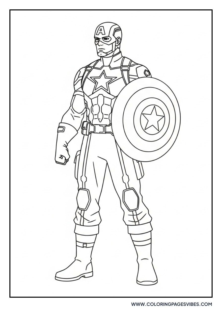 Captain America Super Hero Stand