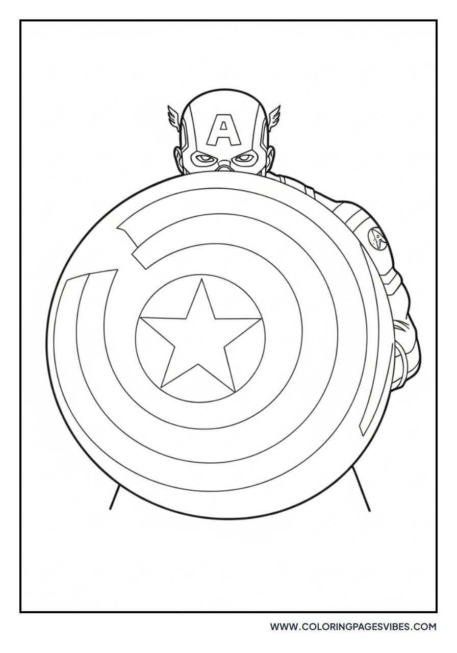 Captain America with Big Shield