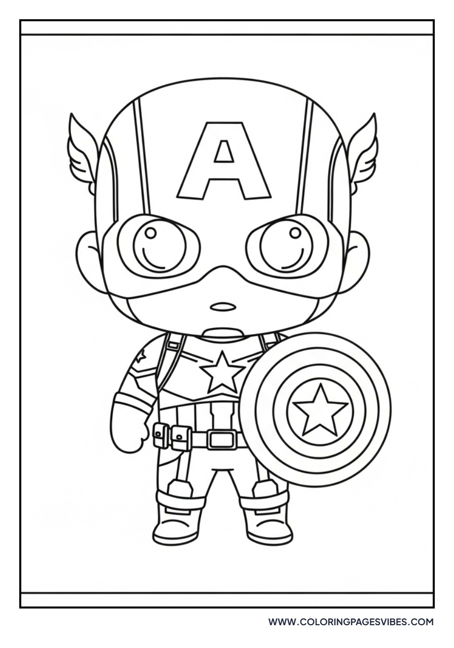 Cute Chibi Captain America