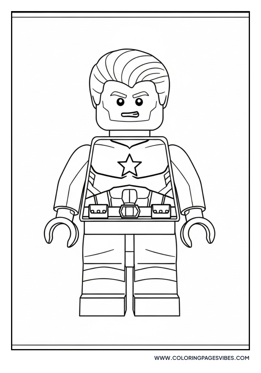 Lego Hero Steve Rogers