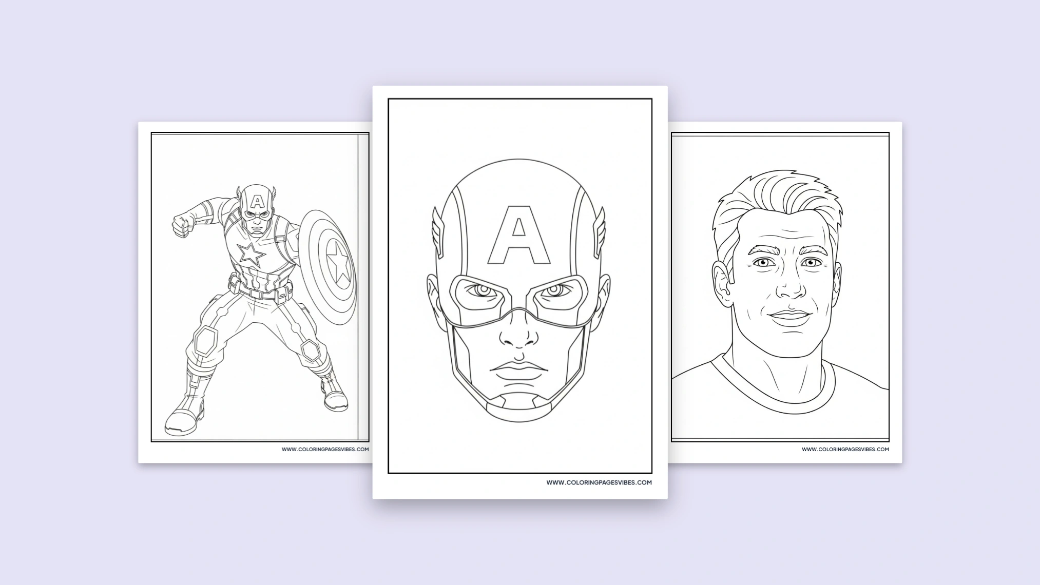 75+ Free Printable Captain America Coloring Pages for Kids