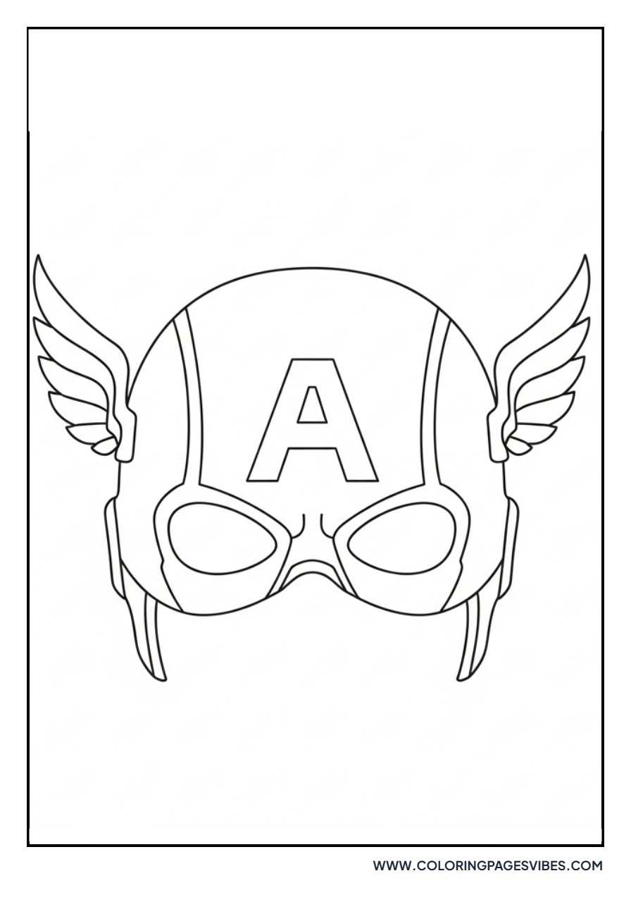 Simple Captain America Mask