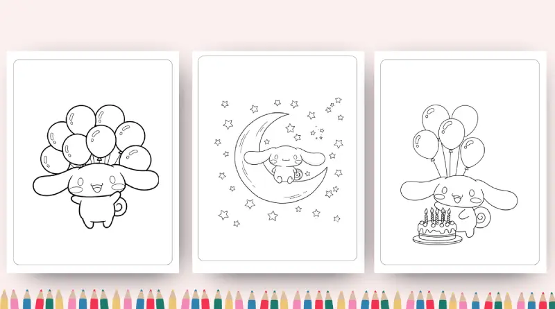 cinnamoroll coloring pages