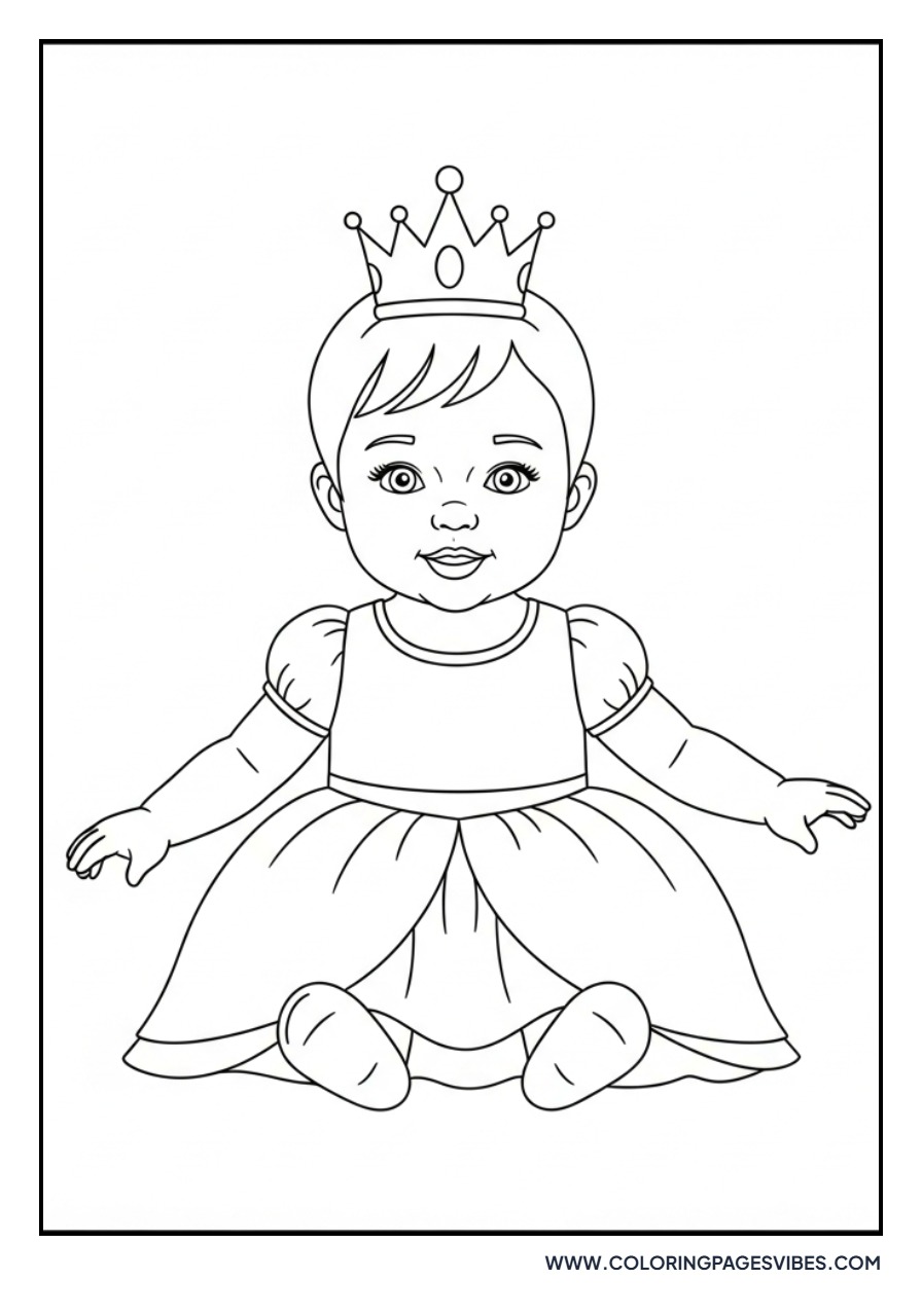 Baby Princess with Tiara