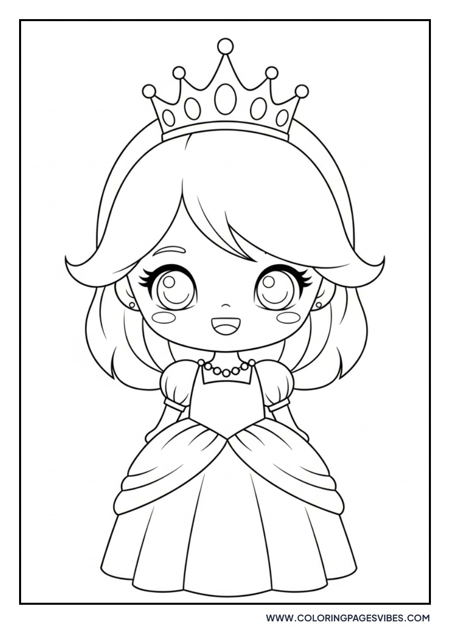 Cute Chibi Princess Smiling